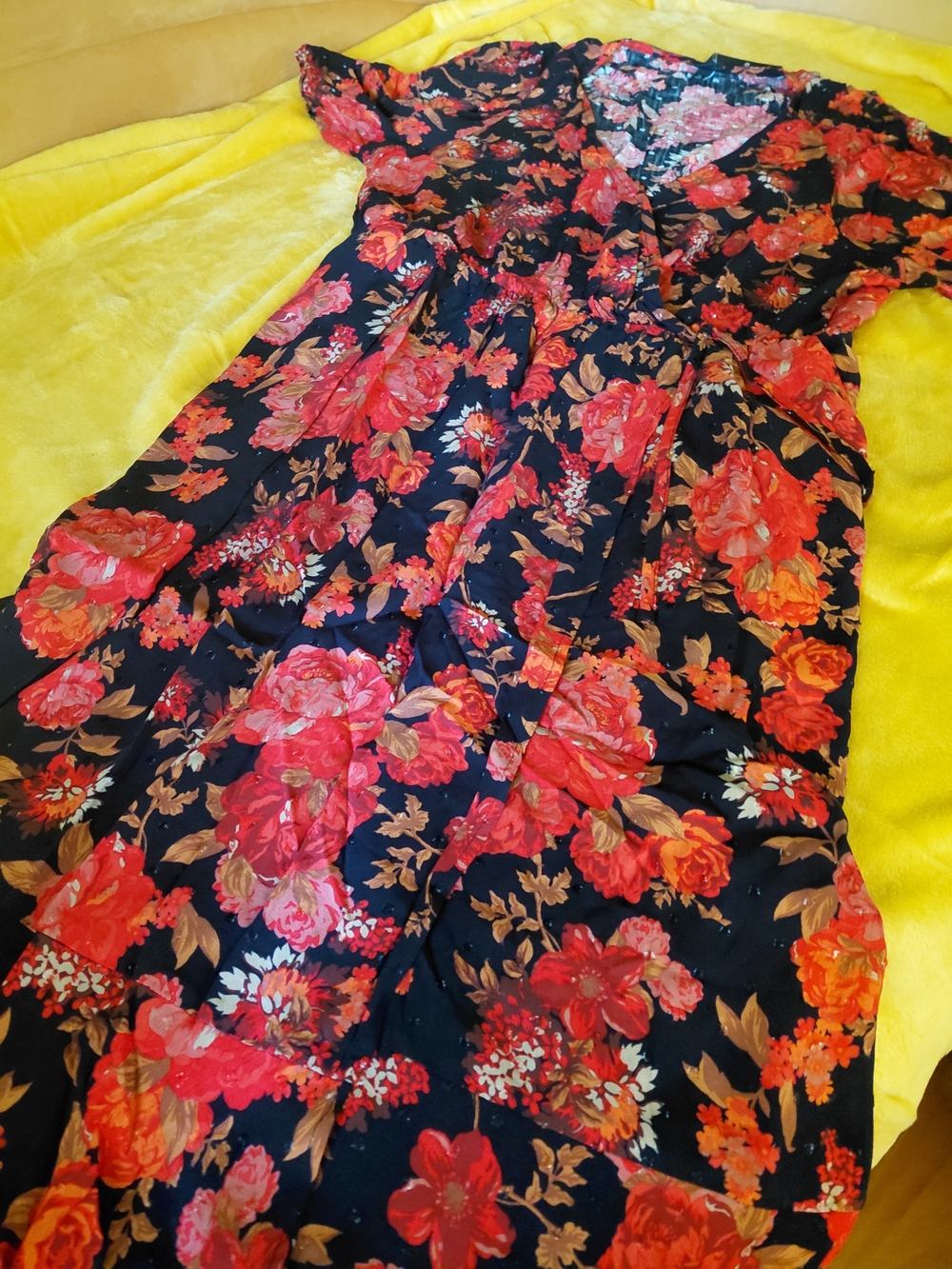 Torrid Floral Midi Swiss Dot Surplice Dress 2X NWT - Picture 2 of 7